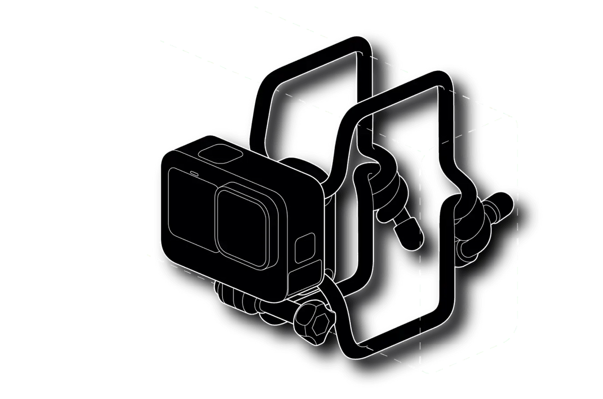 Flexible Grip Mount (Featuring Gear Ties)